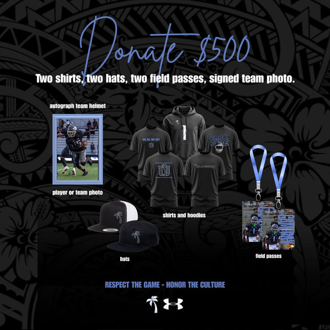 $500 Donation - Air Force Game Day Pack