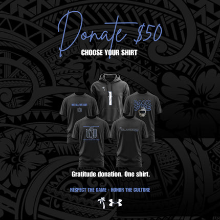 $50 Donation - Choose Your Shirt