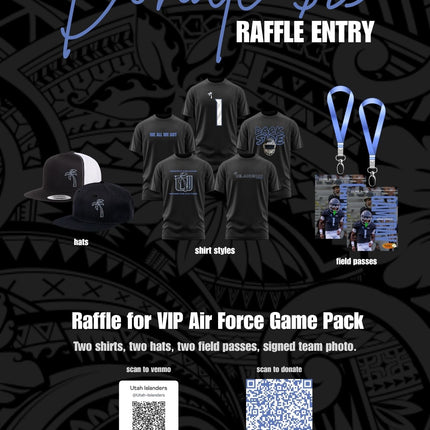 Raffle Entry / Utah Islanders / Screen ProTech